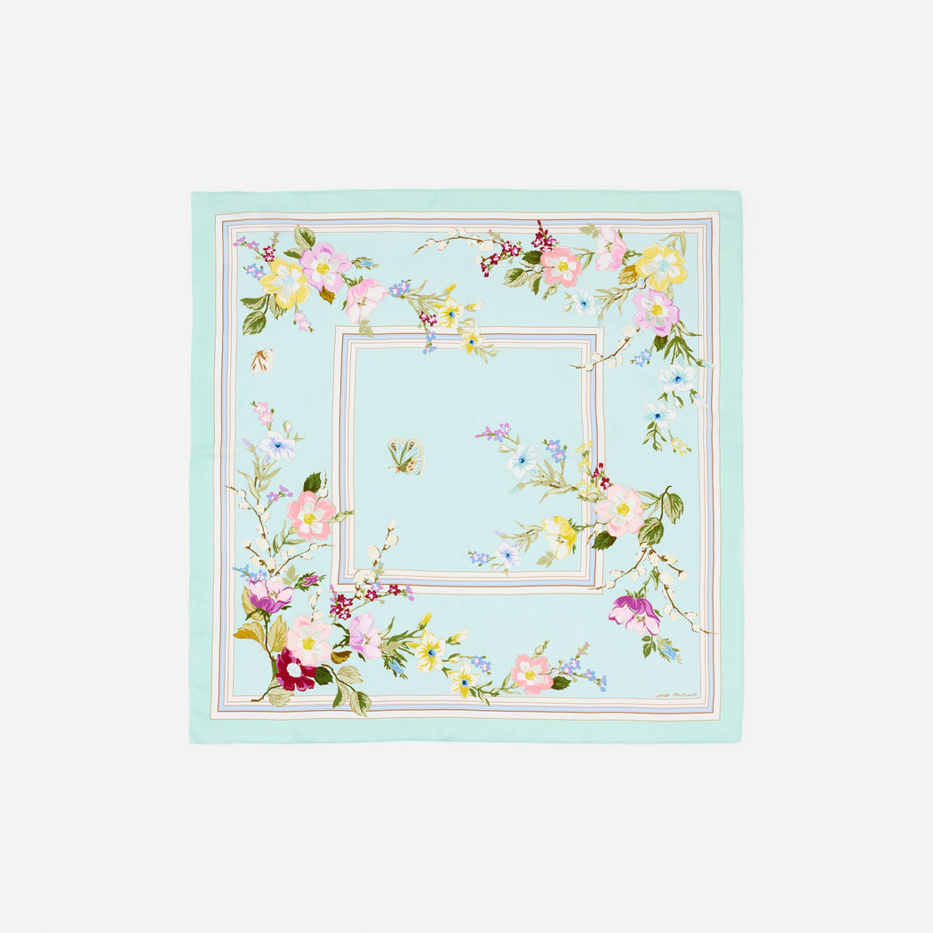 Mint Floral Scarf