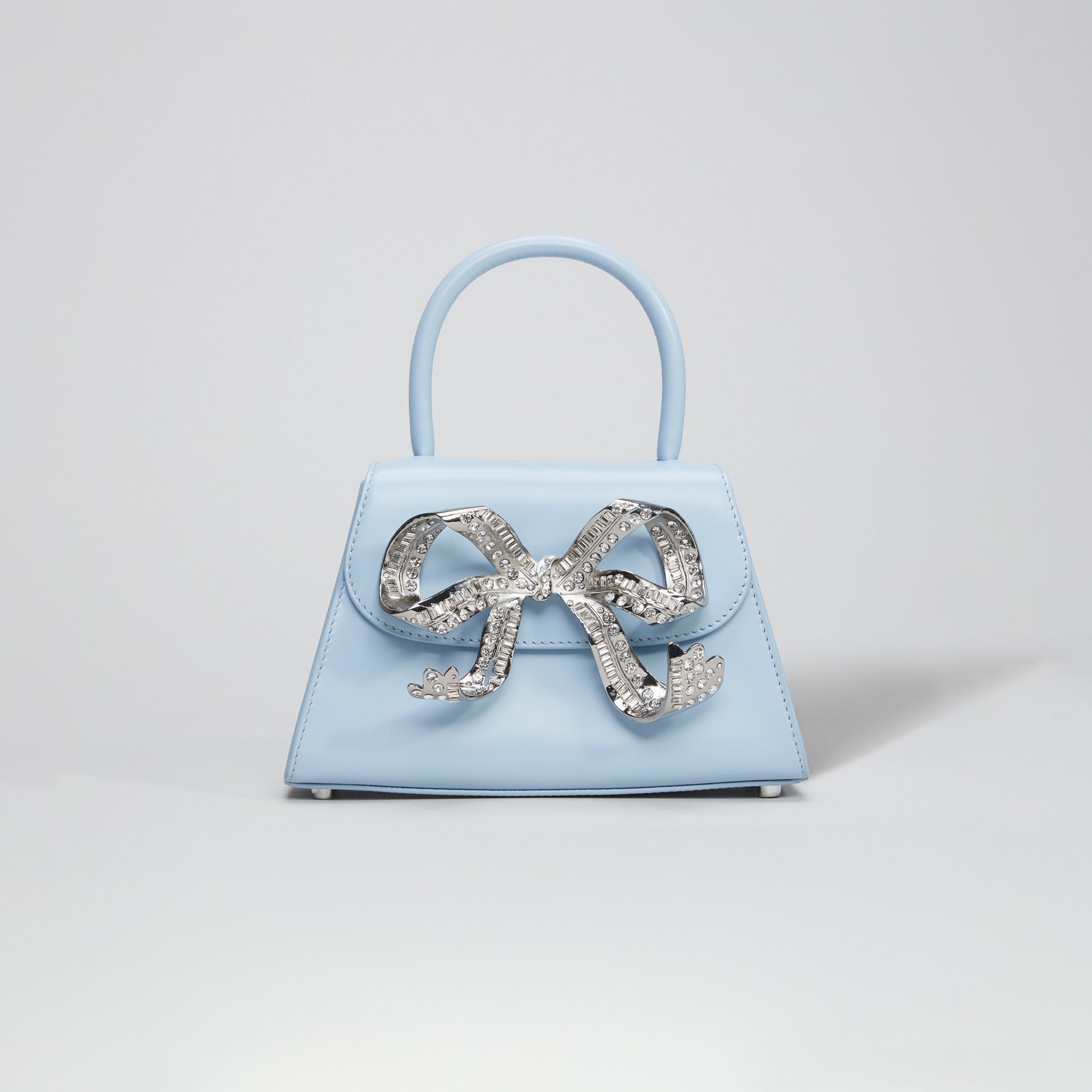 The Bow Mini in Blue with Diamanté