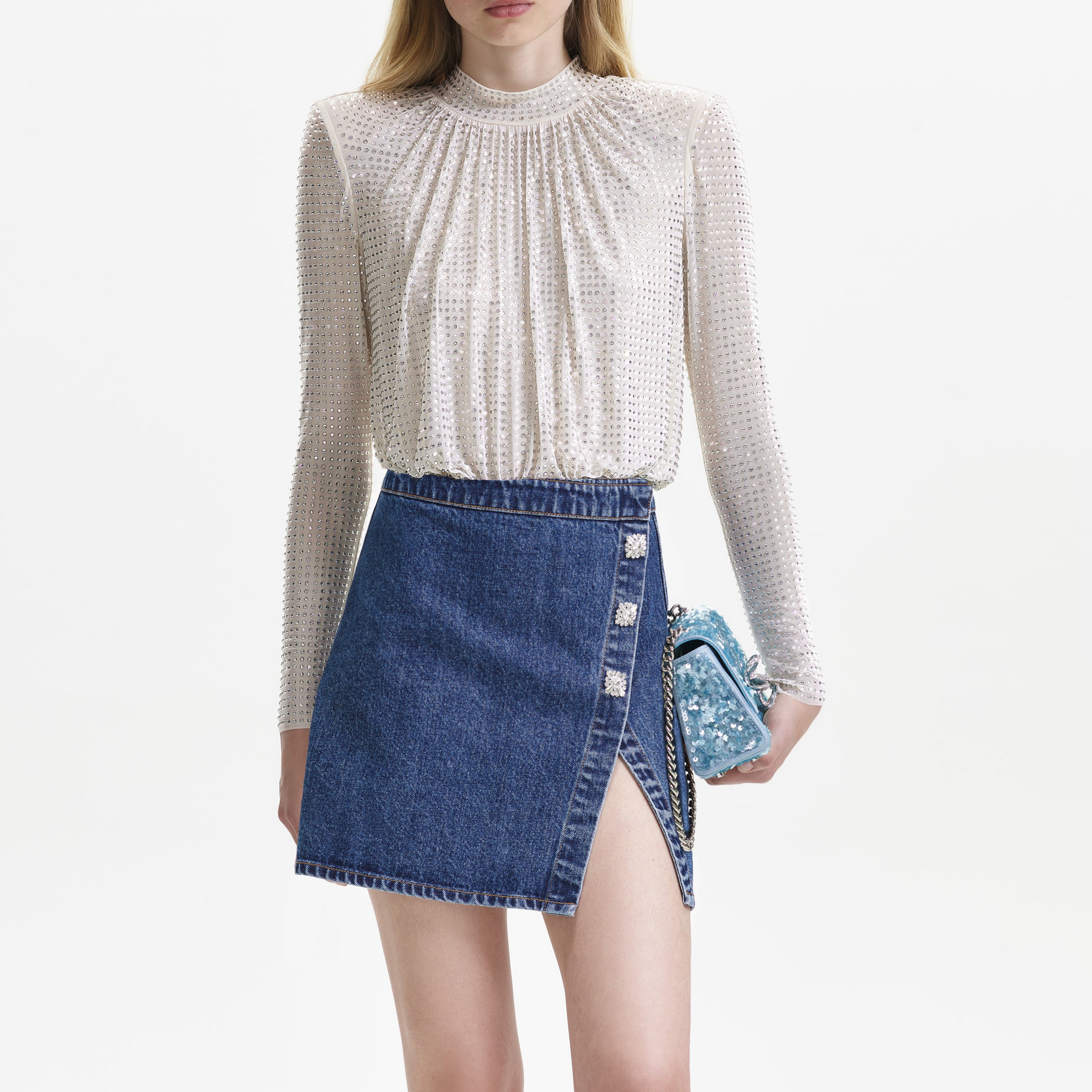 Denim Mini Skirt