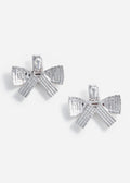 Large Crystal Bow Earrings