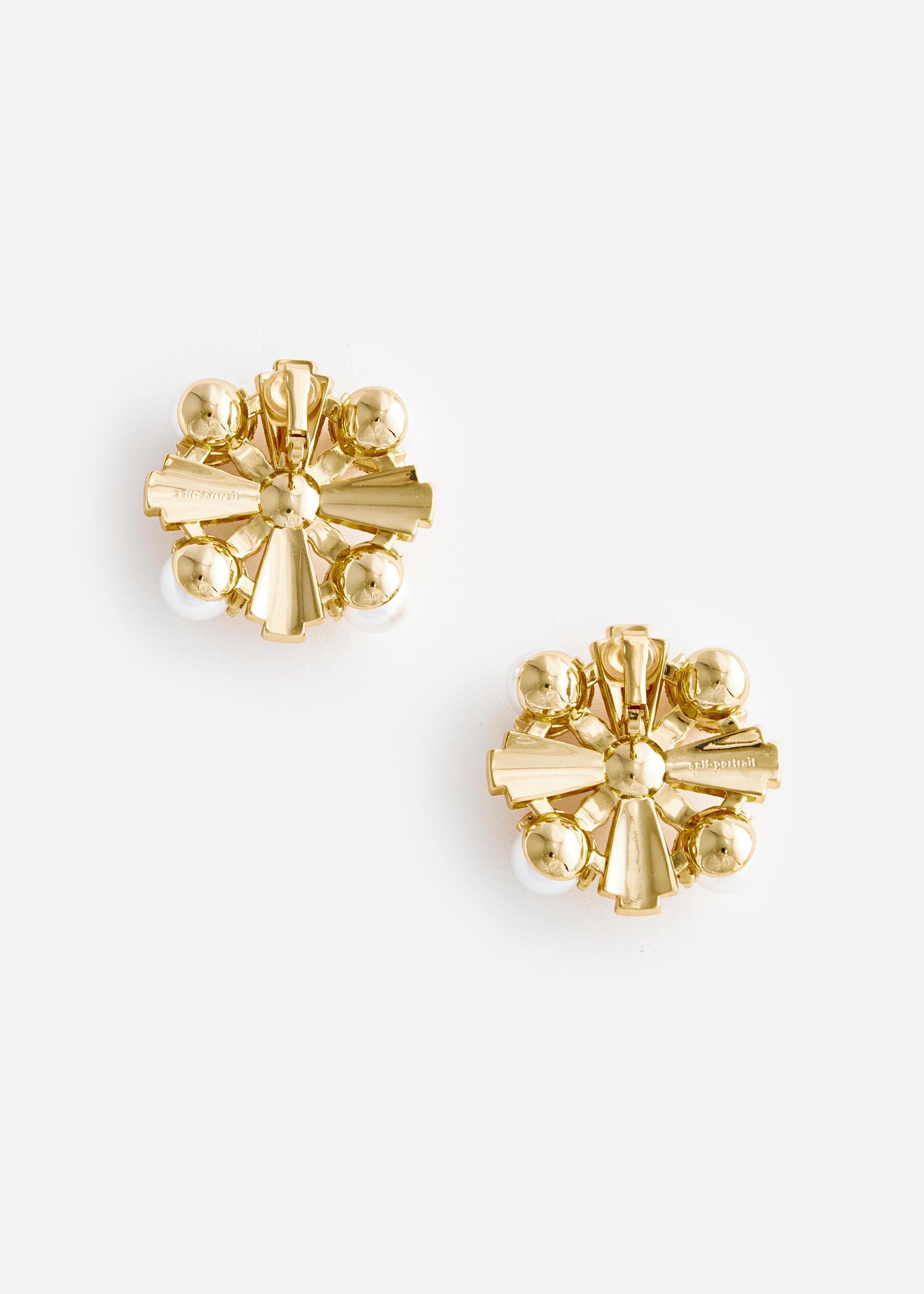 Large Gold Encrusted Earrings