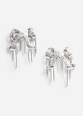Crystal Embellished Bow Earrings