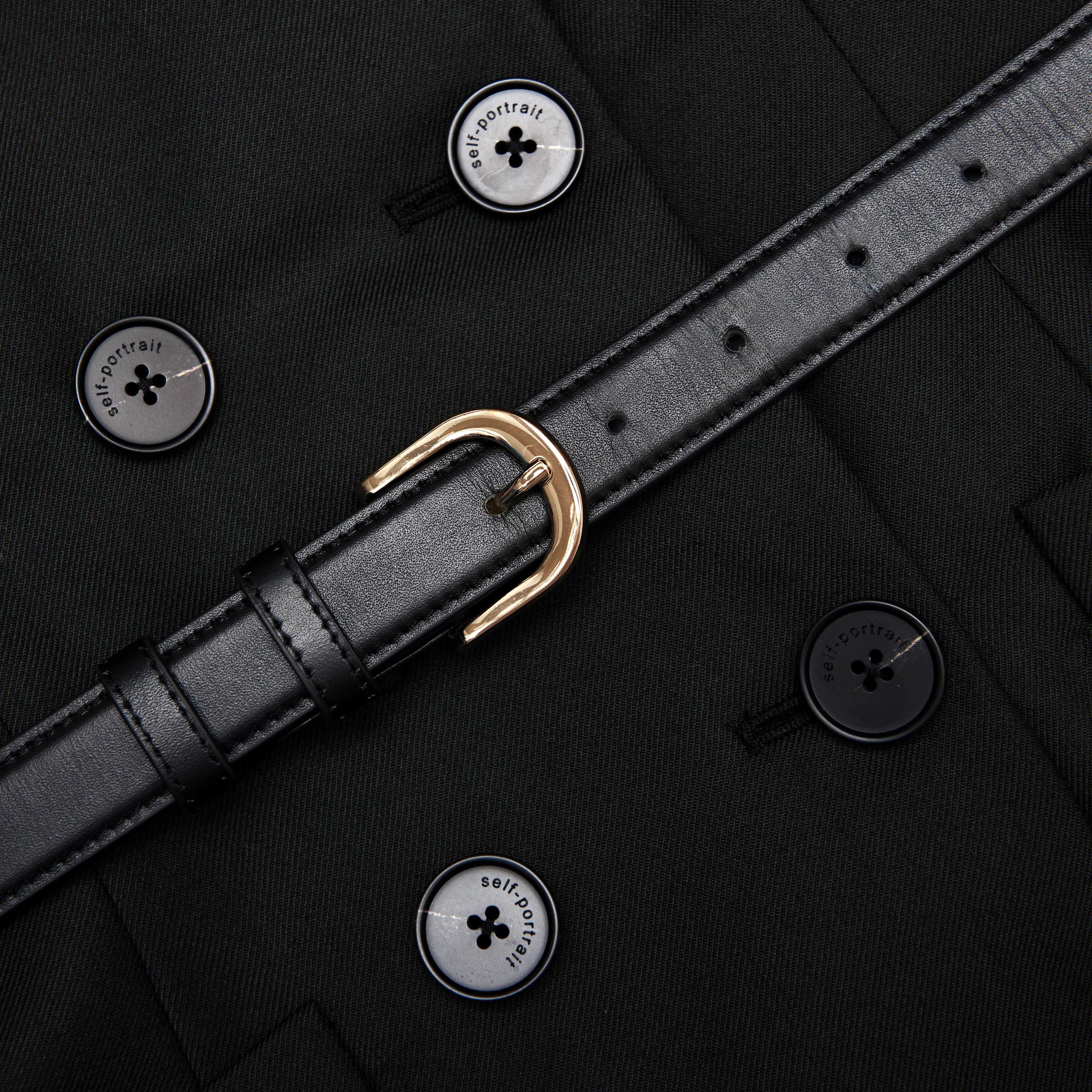 Black Wool Crepe Mini Dress