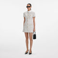 Check Boucle Mini Dress