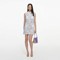 Blue Lace Mini Dress
