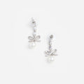 Bow Crystal Charm Earring