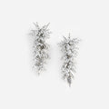 Silver Beaded Dangle Earring