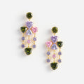 Multi Crystal Droplet Earring