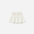 Cream Diamond Knit Skirt