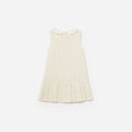 Cream Boucle Bow Dress