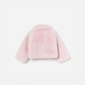 Pink Faux Fur Bow Jacket