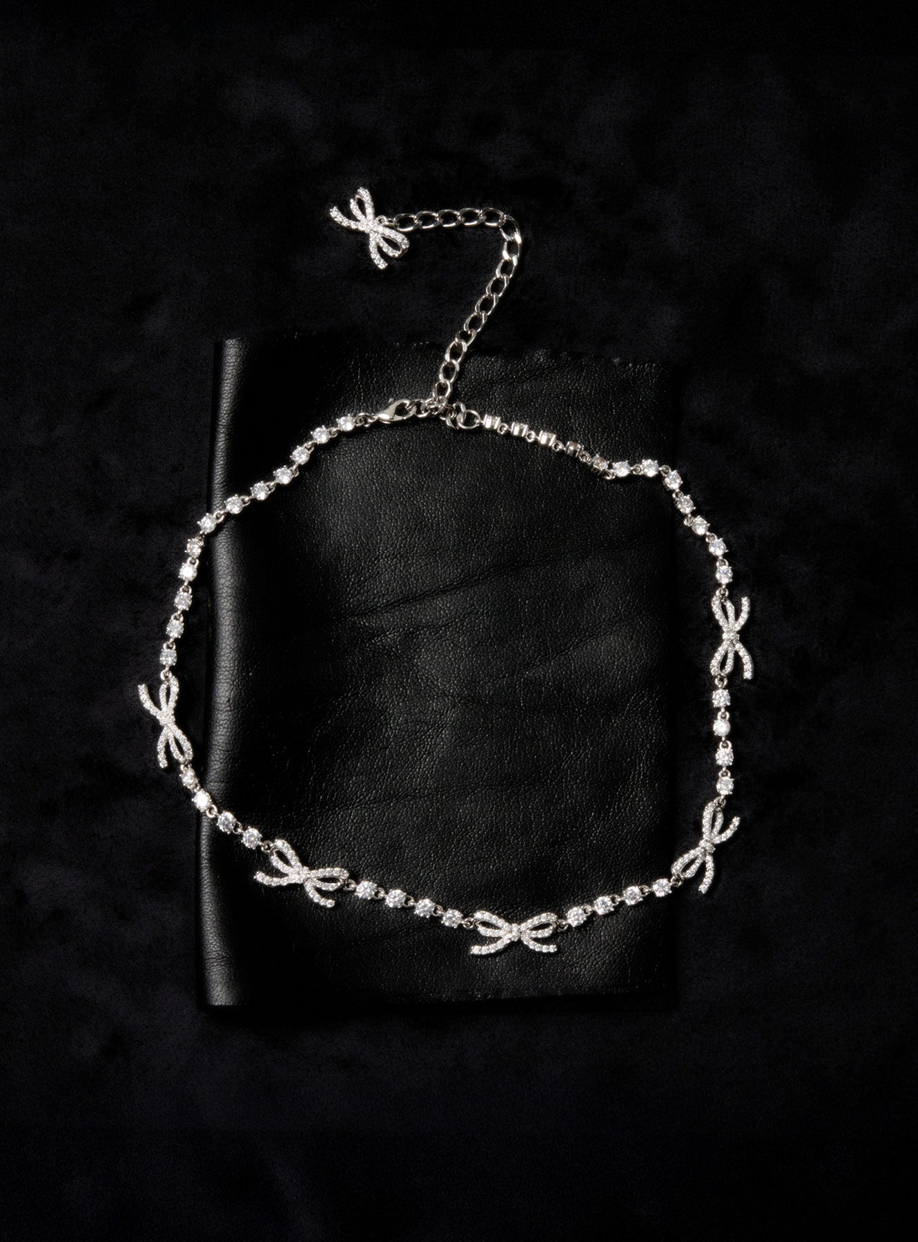 Crystal Bow Necklace