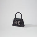 Black Rhinestone Micro Bow Bag