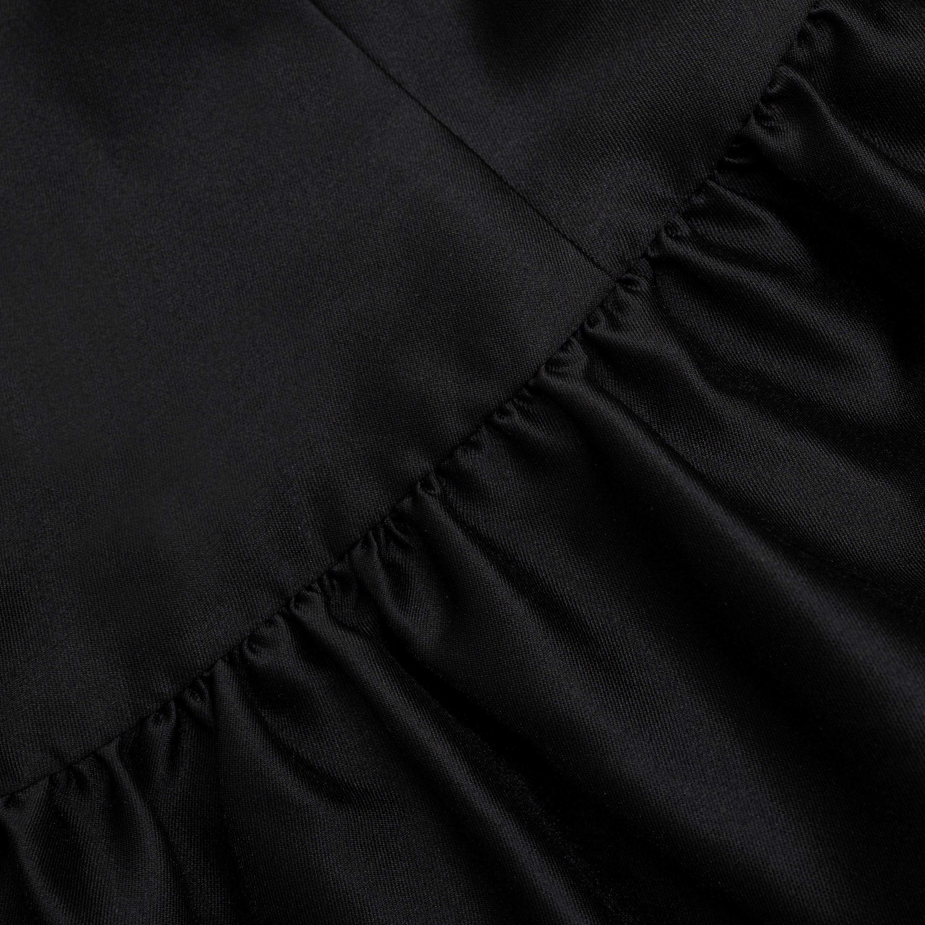 Black Taffeta Midi Dress