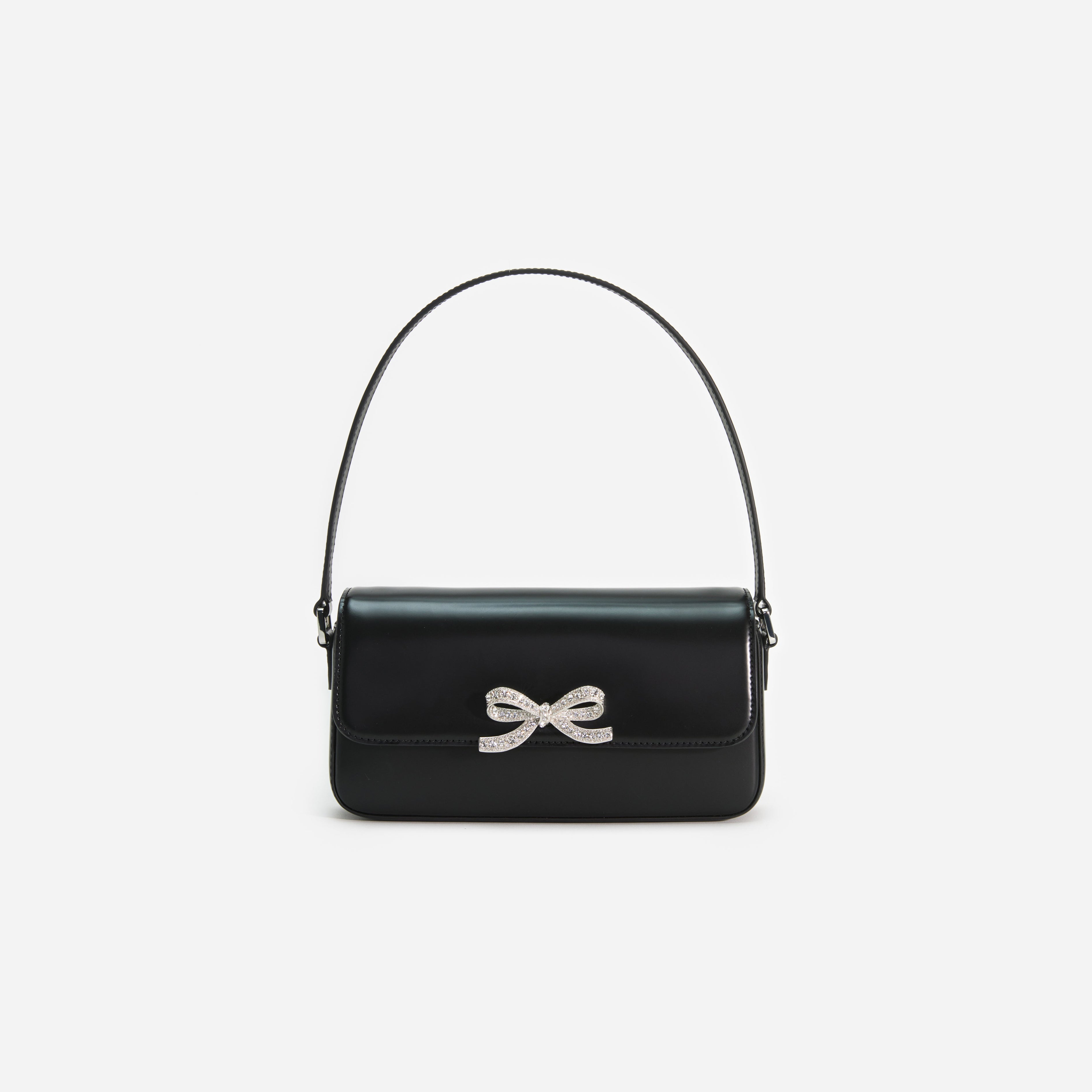Black Leather Shoulder Bag