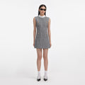 Sleeveless Prince Of Wales Check Mini Dress
