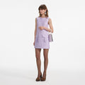 Lilac Taffeta Mini Dress