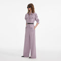 Lilac Twill Jumpsuit