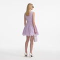 Lilac Lace Sleeveless Mini Dress