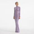Lilac Viscose Knit Maxi Dress