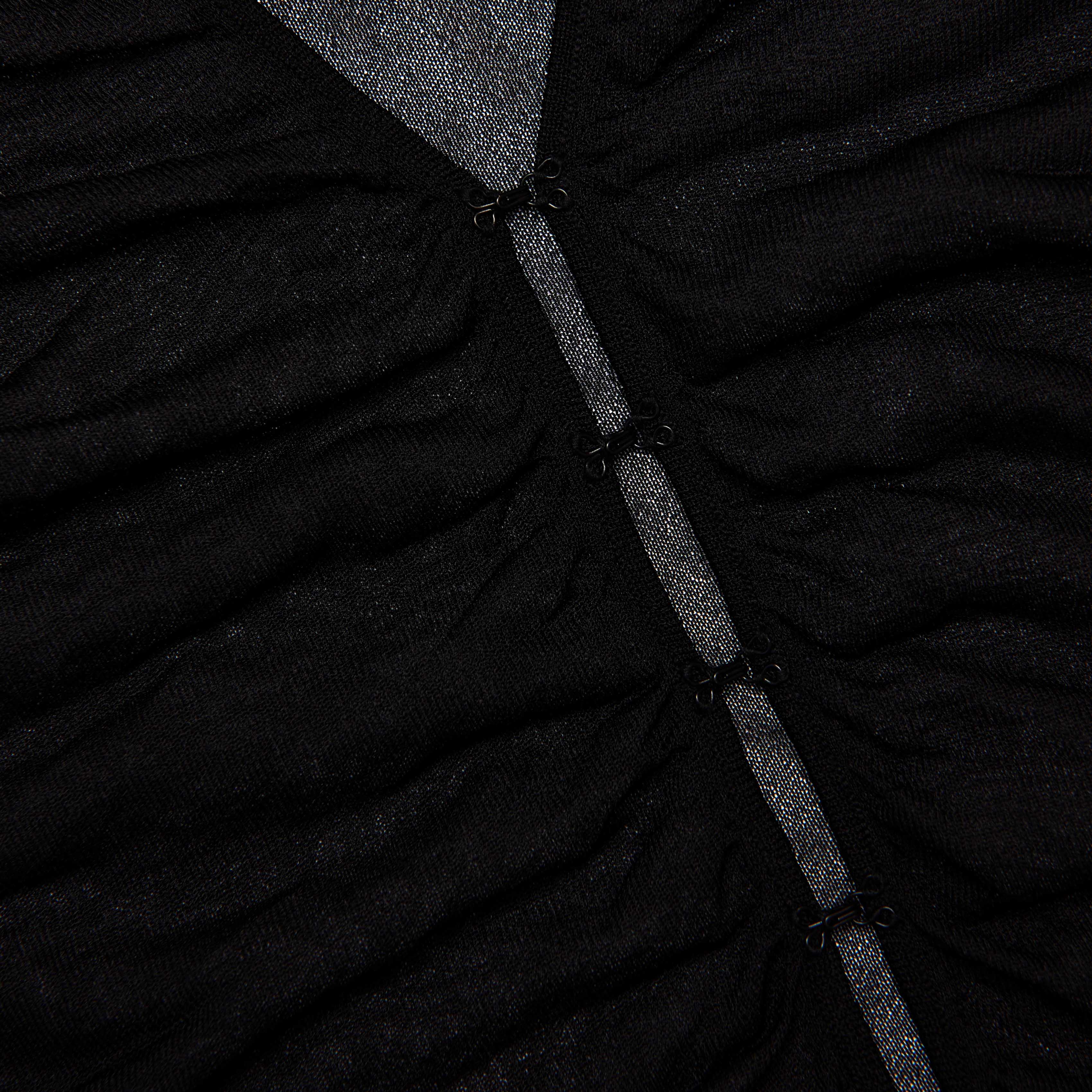 Black Viscose Knit Top