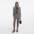Houndstooth Crystal Trim Jacket