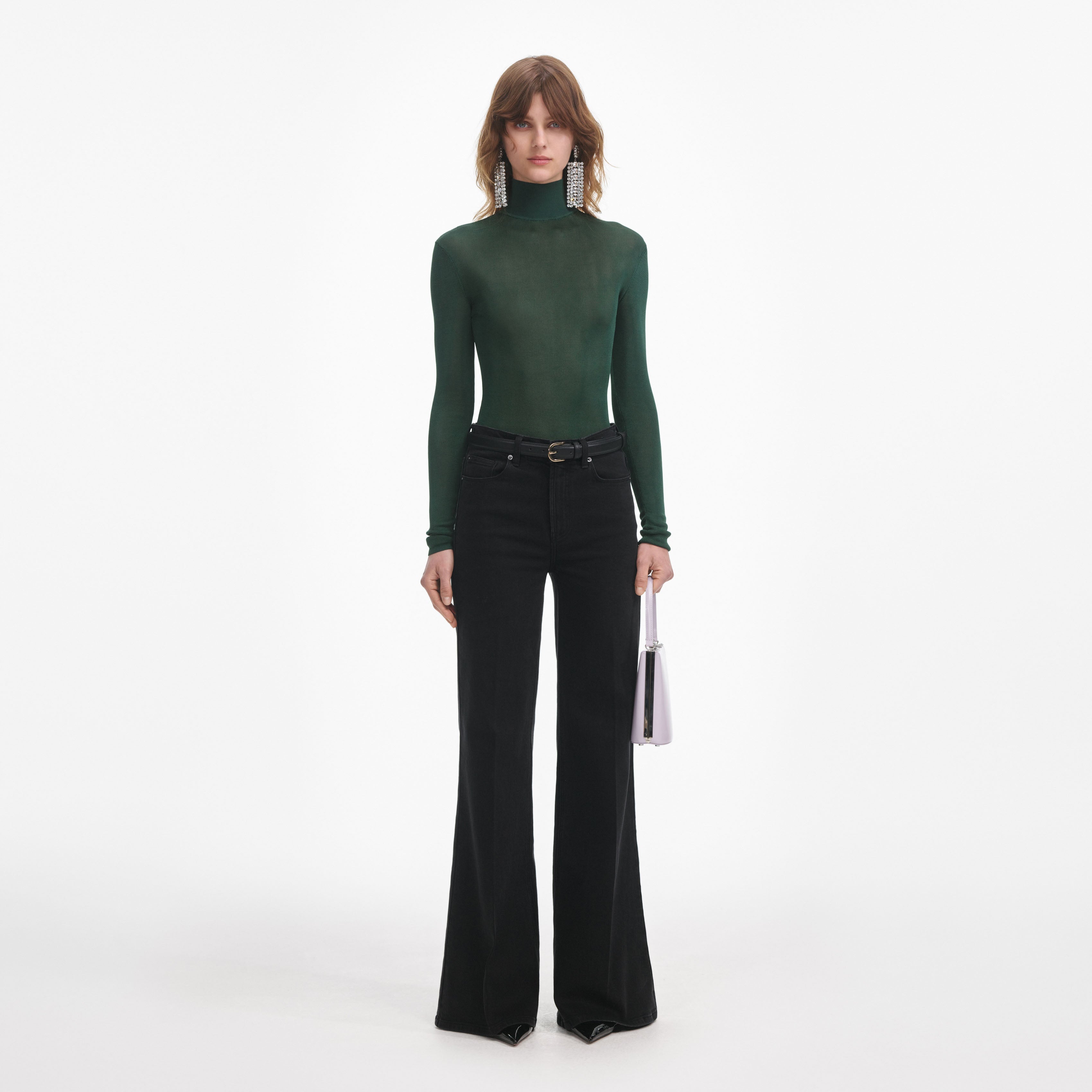 Black Flared Jeans