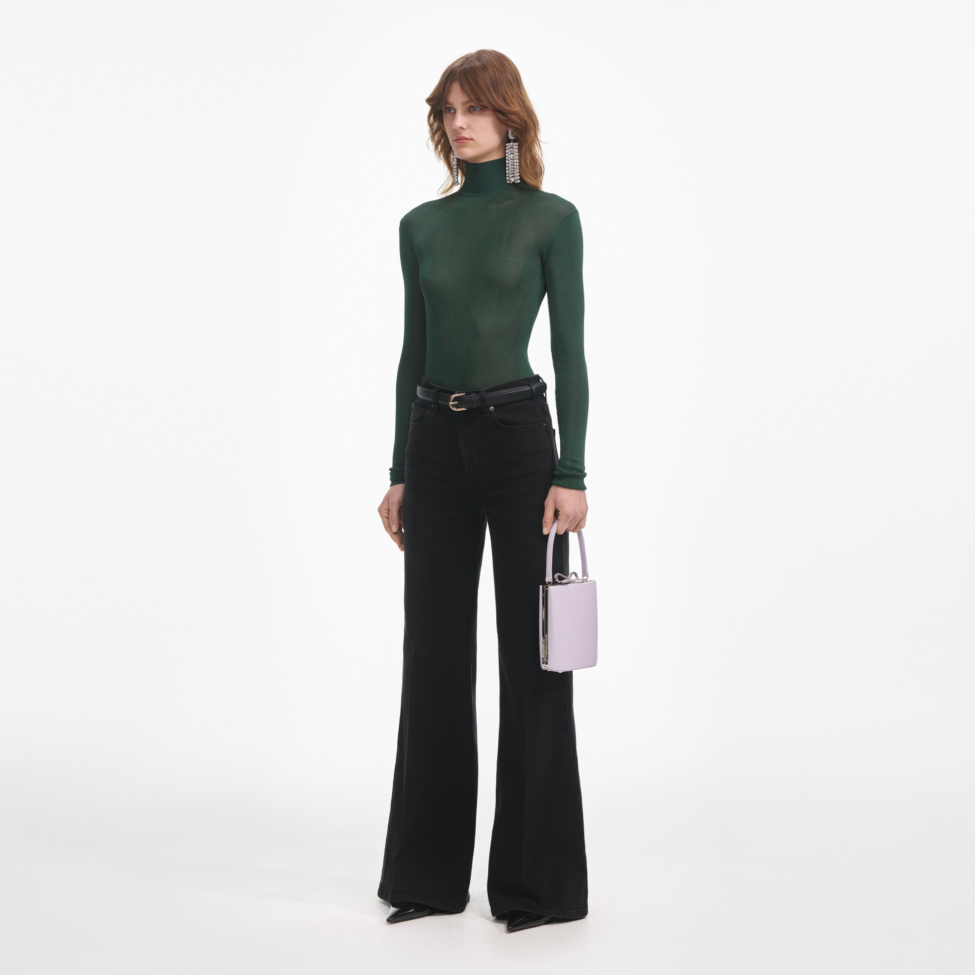 Black Flared Jeans