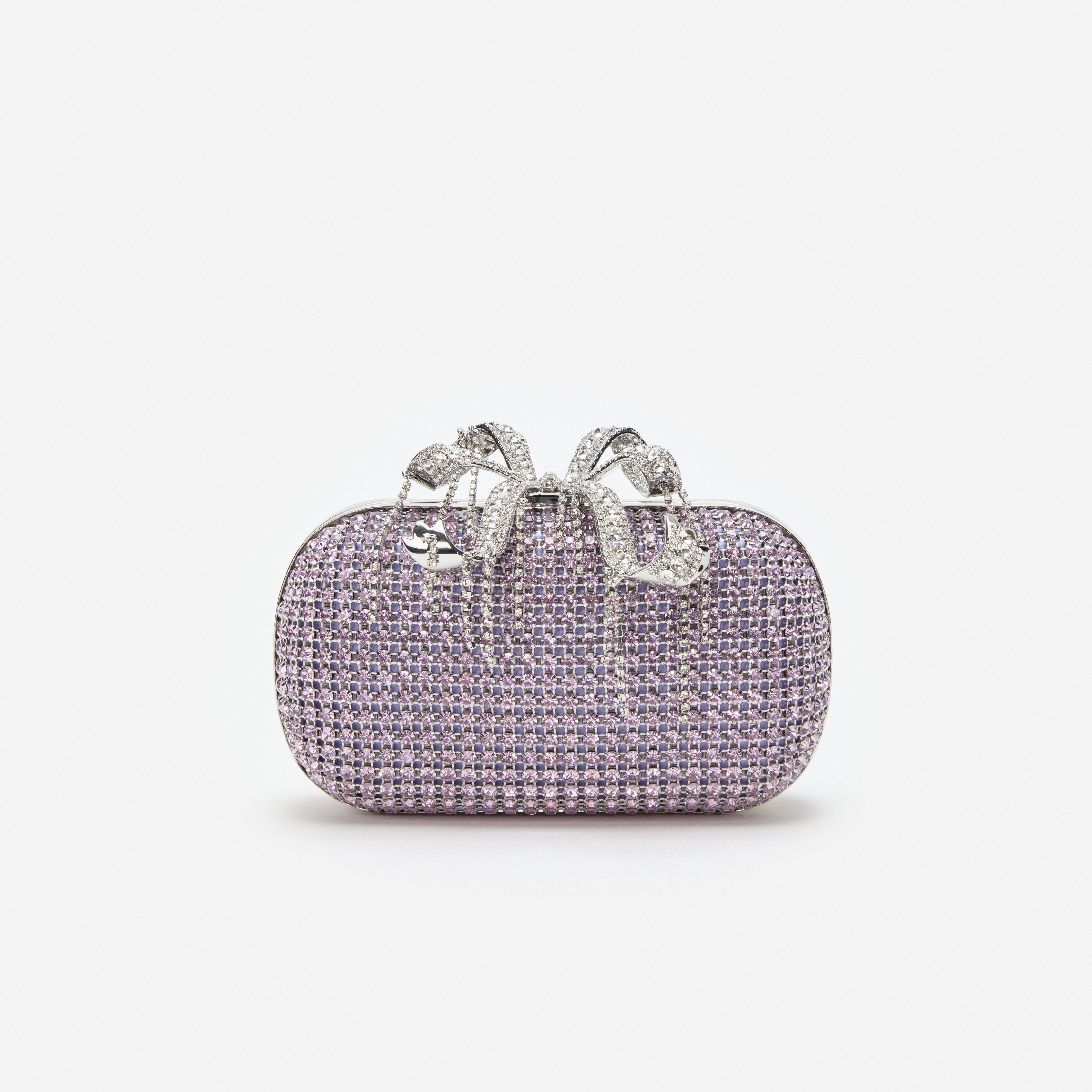Lilac Chainmail  Clutch Bag