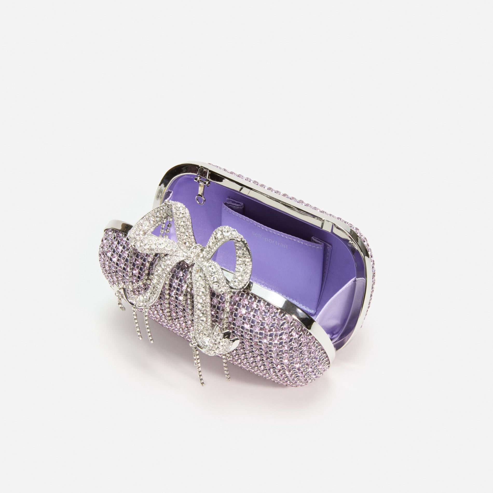 Lilac Chainmail  Clutch Bag