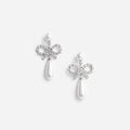 Pearl Bow Droplet Earrings
