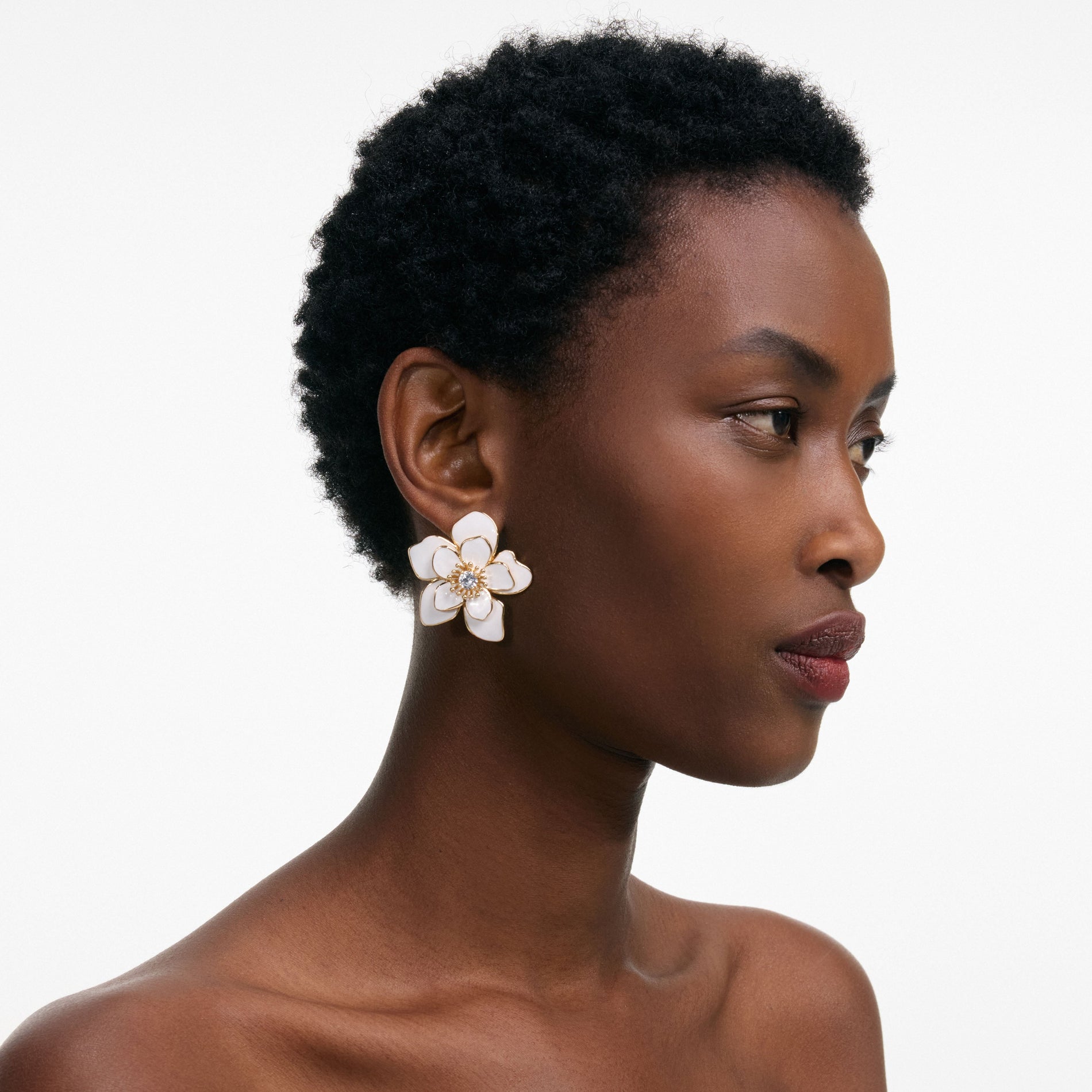 Enamel Flower Earrings