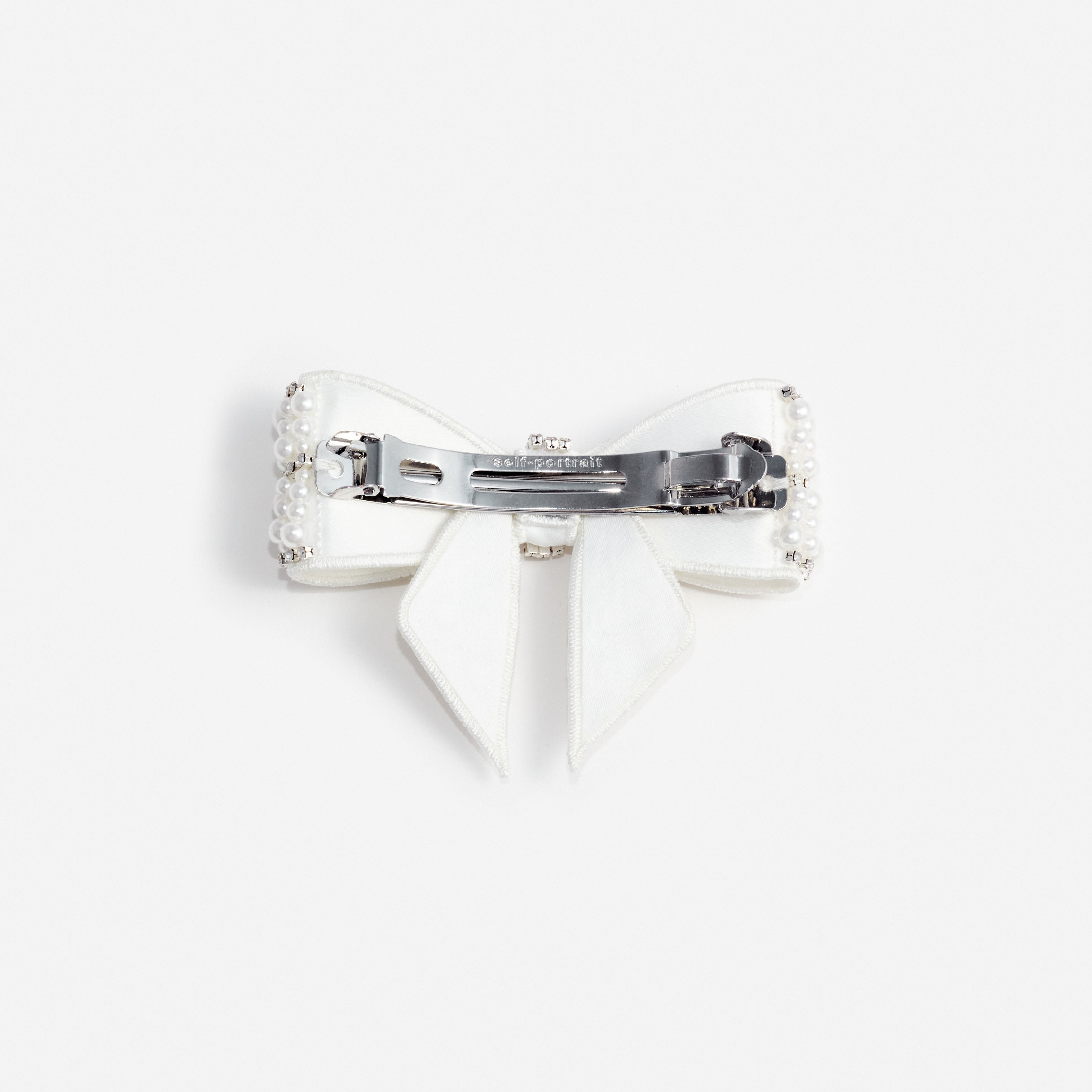 Pearl Crystal Bow Hairclip