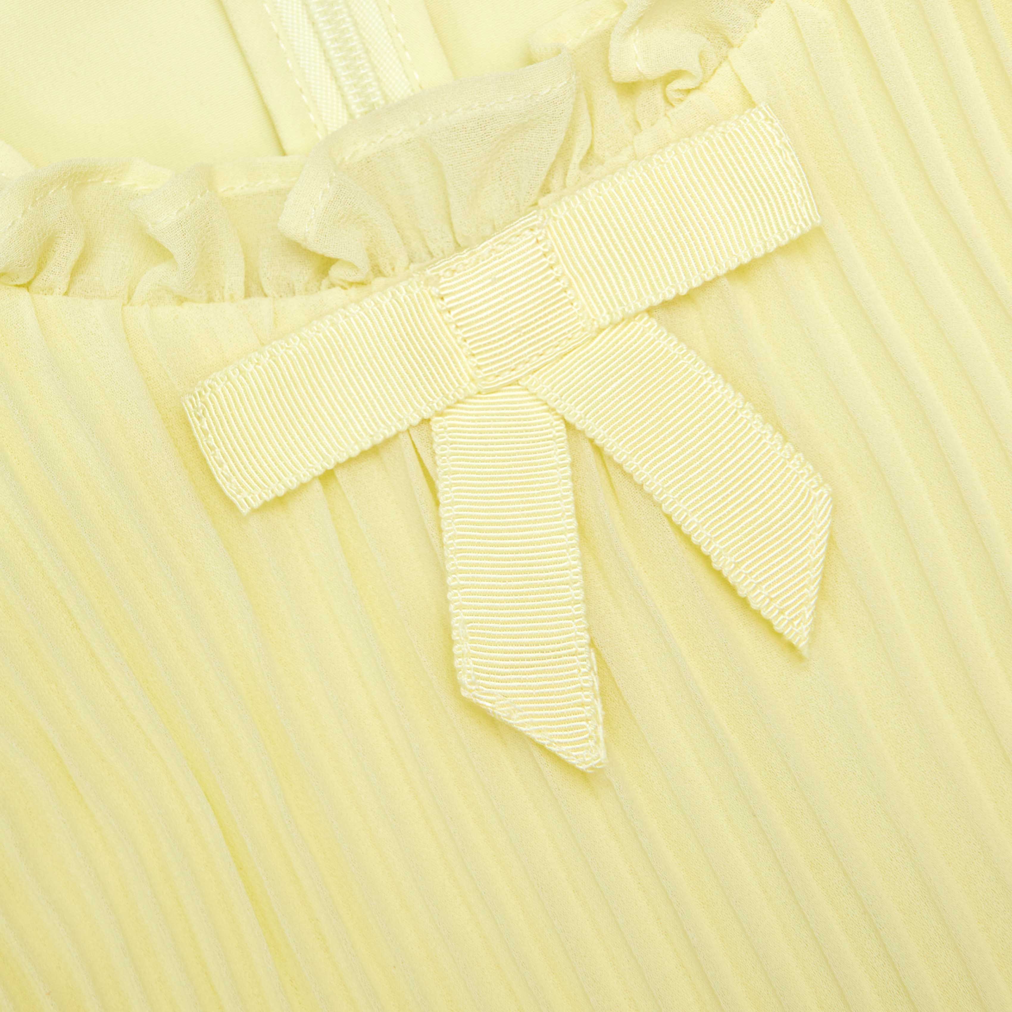 Yellow Chiffon Dress
