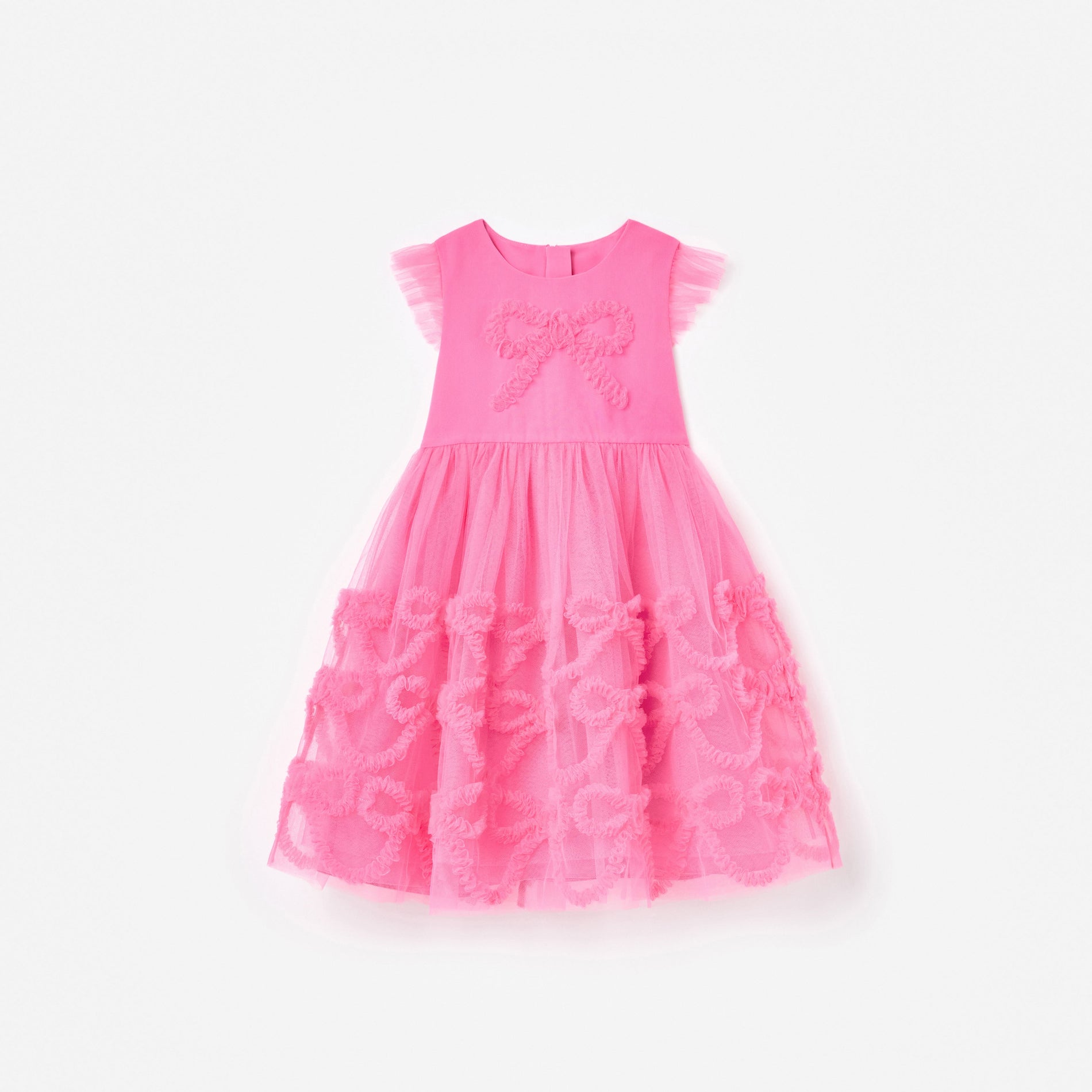 Pink Tulle Bow Dress