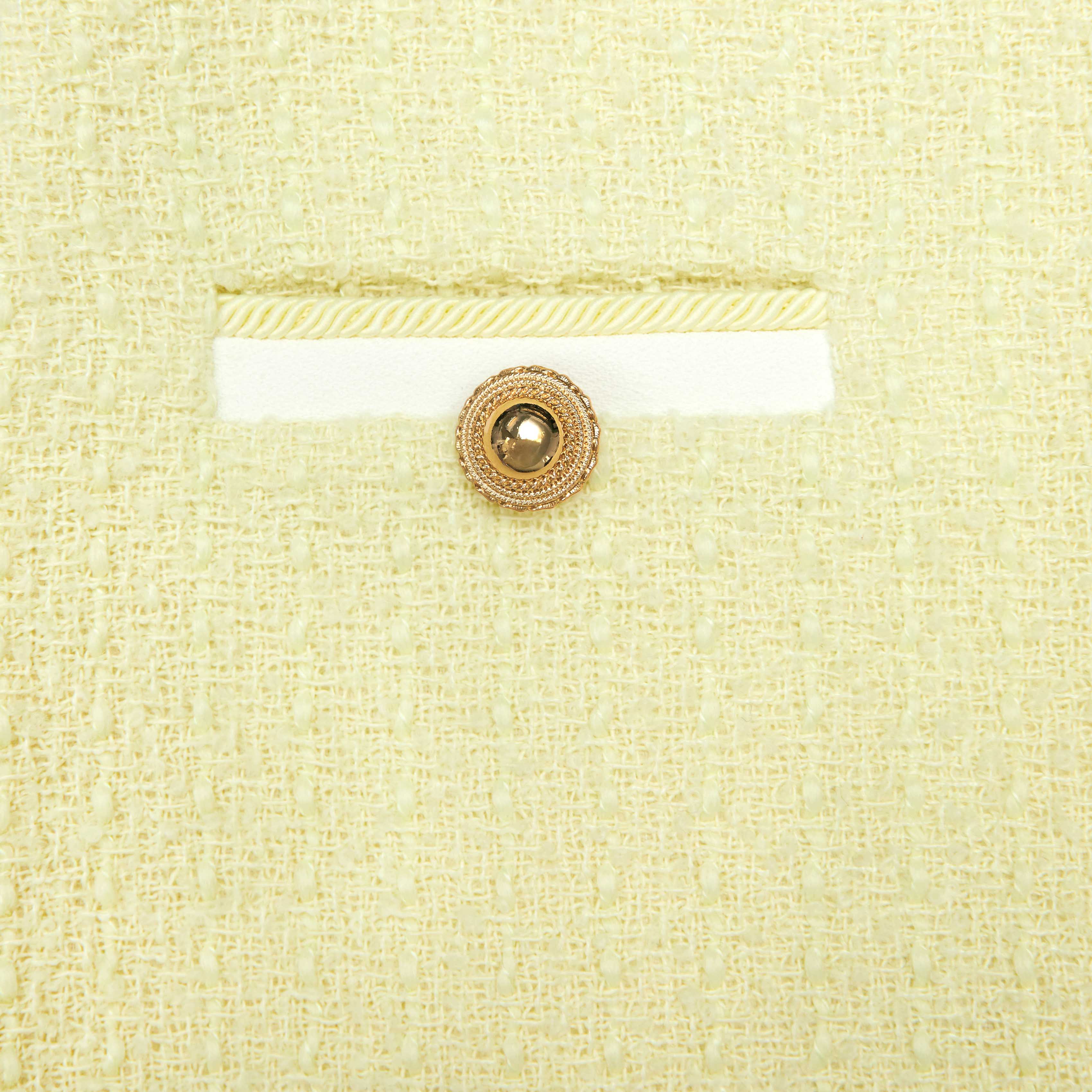 Yellow Boucle Skirt