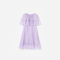 Lilac Chiffon Cape Dress