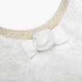 White 3D Lace Dress