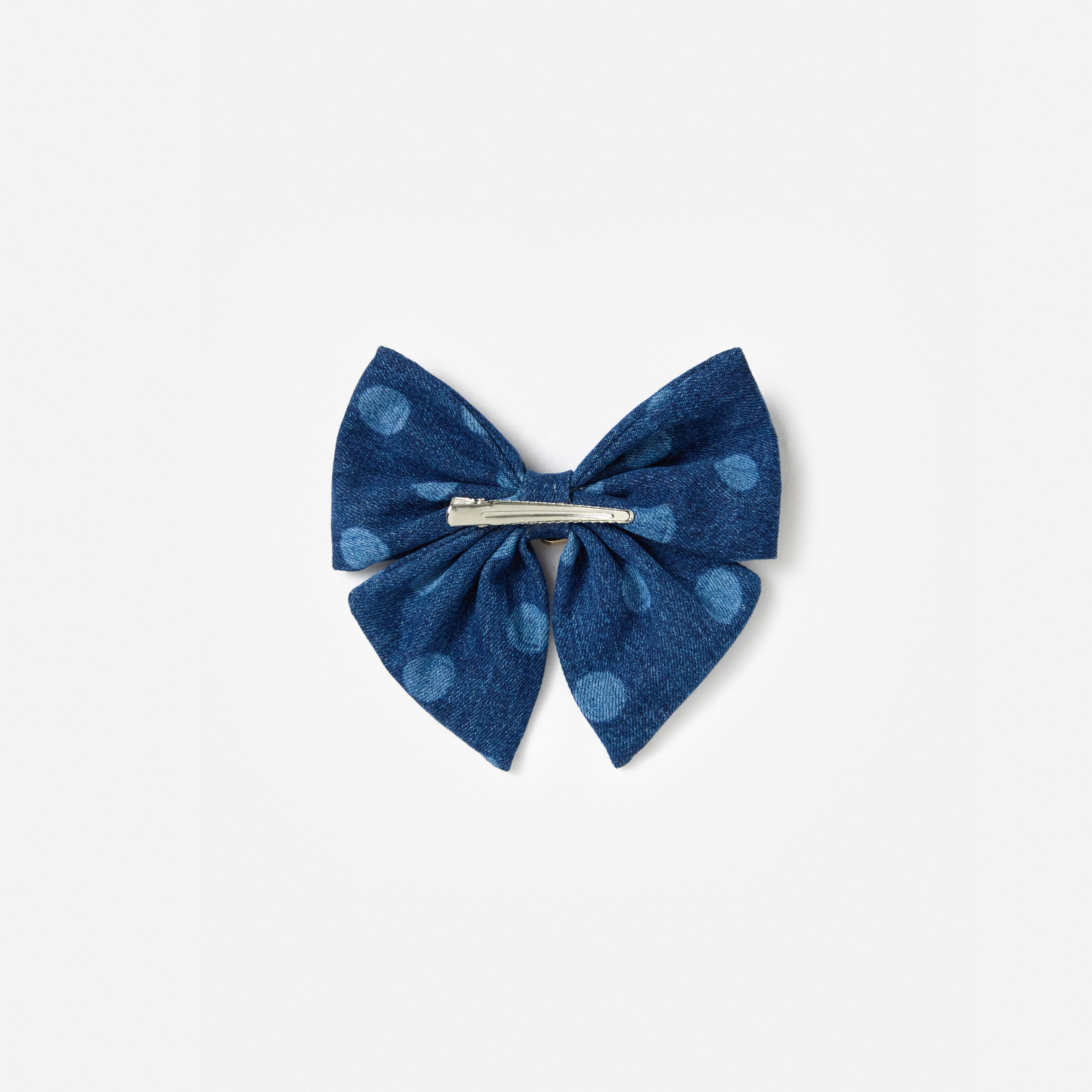Denim Hair Bow