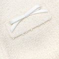 Cream Boucle Lace Mini Skirt