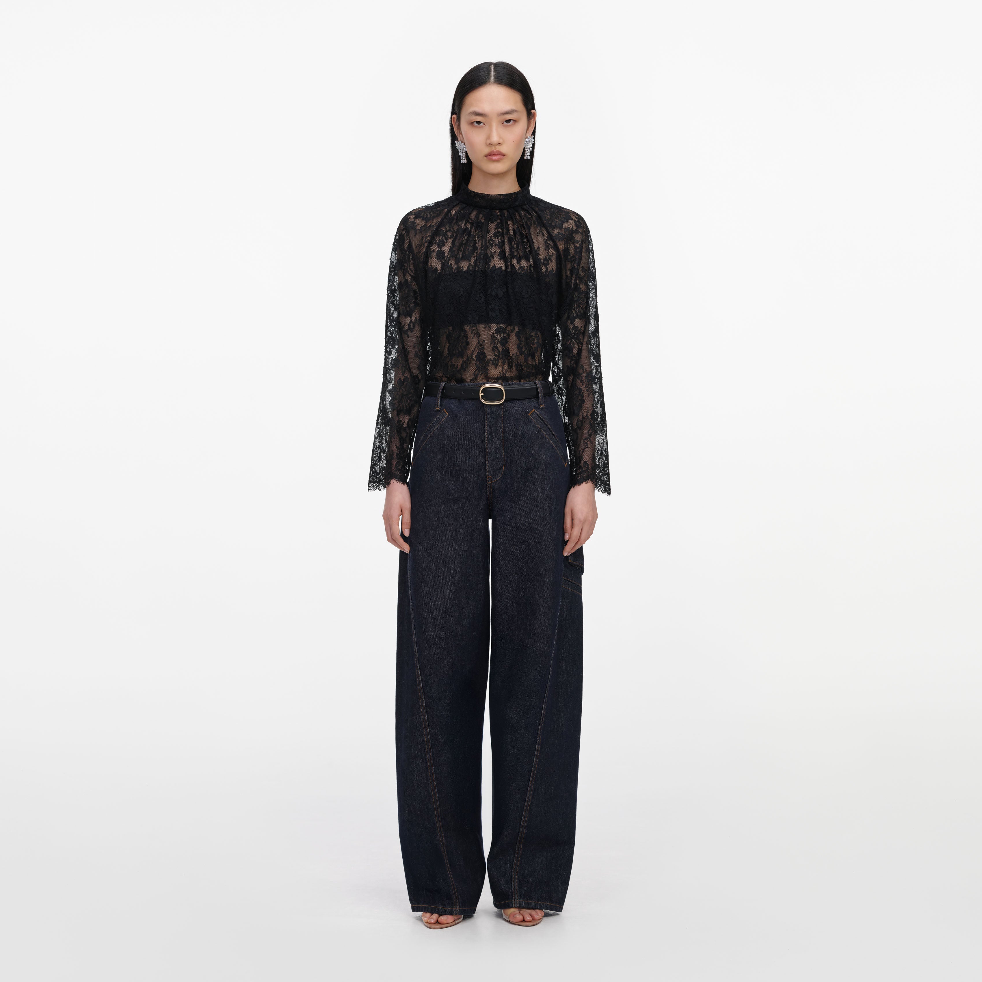 Black Lace Blouse