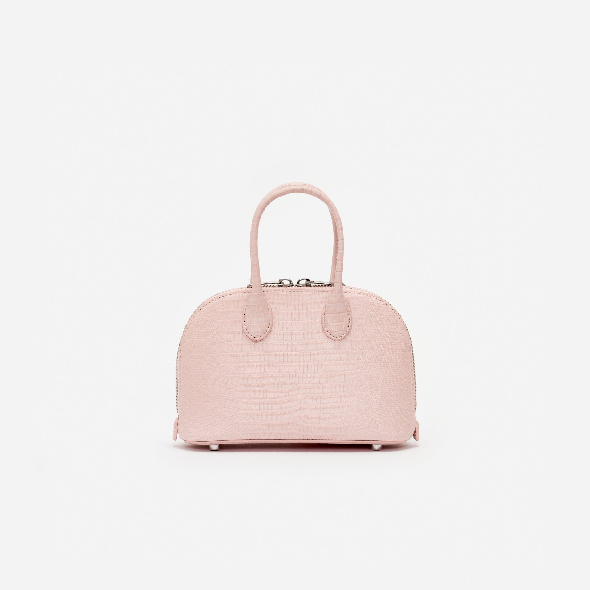 Lizard Leather Toast Pink Mini Bag
