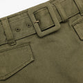 Khaki Denim Utility Skort