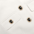 Cream Linen Blend Peplum Playsuit