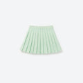 Mint Boucle Pleated Skirt