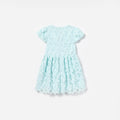 Blue Bow Lace Dress