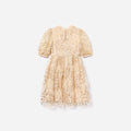Cream Sequin Tulle Dress