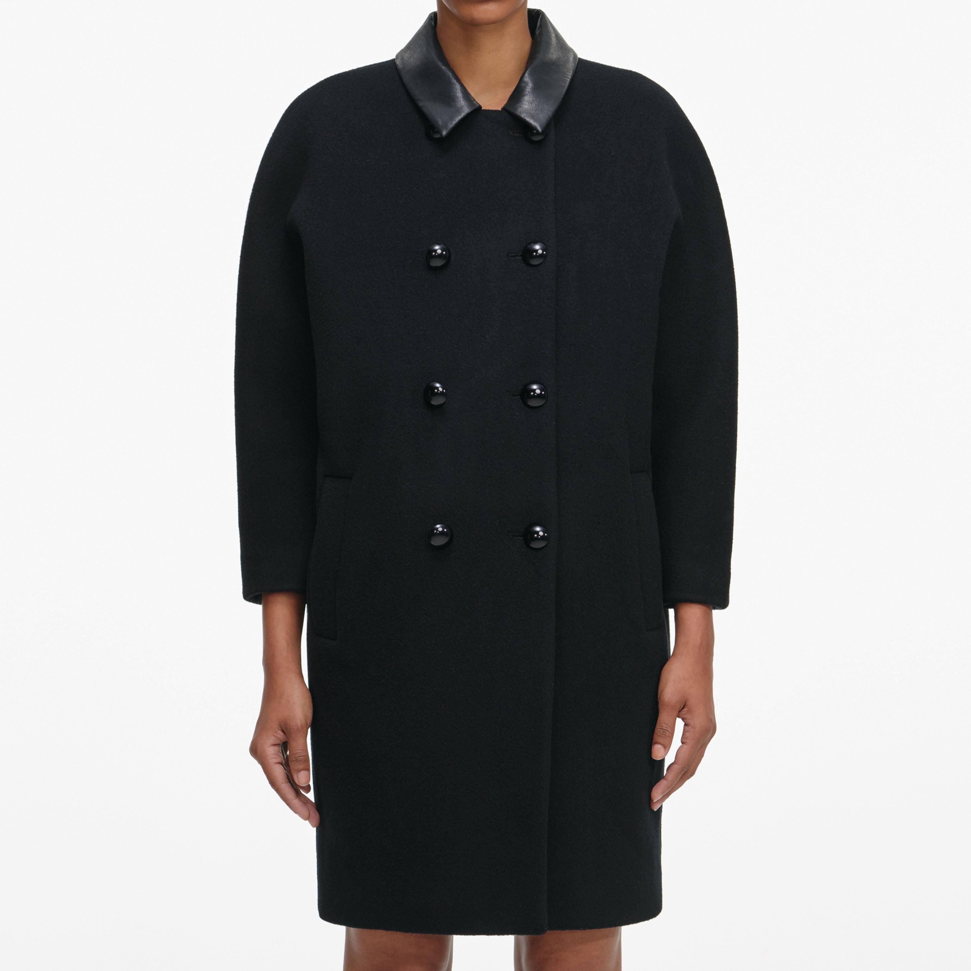 Black Double Breasted Coat