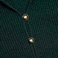 Green Keyhole Knit Midi Dress