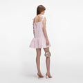 Pink Flower Taffeta Dress